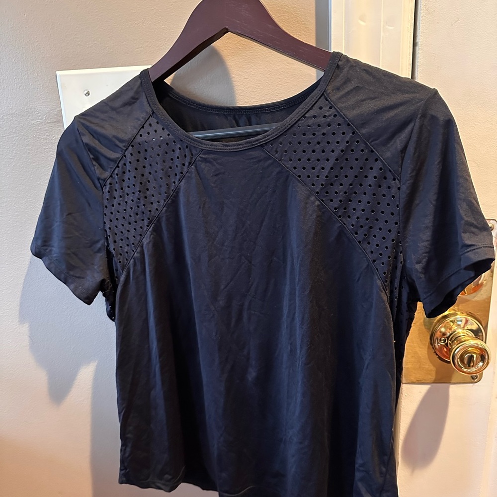 K-DEER nylon/spandex workout shirt